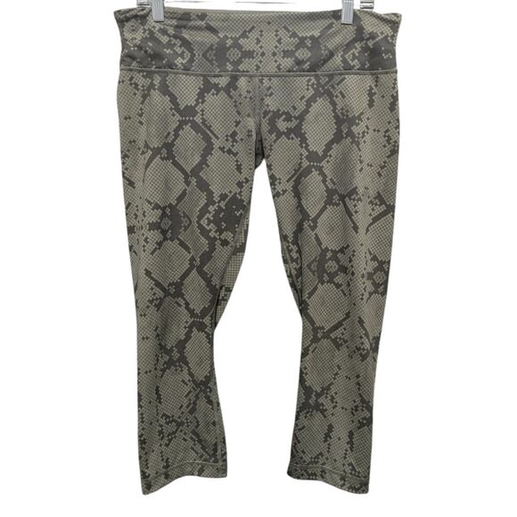 LULULEMON ATHLETICA Wunder Under Crop (Hi-Rise) Full-On Luon Size 12 - Picture 4 of 5